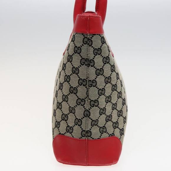 GUCCI GG Canvas Hand Bag Beige Red 002 1119 Auth 79632 - Picture 4 of 16
